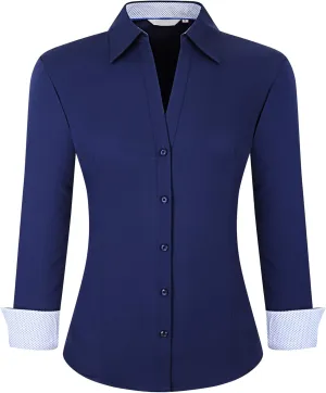 Alex Vando Womens Button Down Shirt Wrinkle Free Casual Long Sleeve Work Blouse Tops