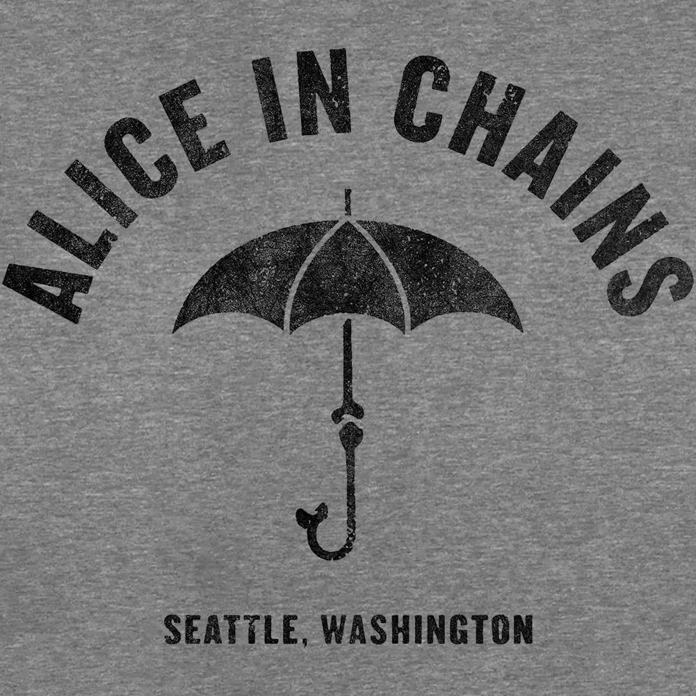 Alice in Chains Seattle Washington Adult Heather Gray Short Sleeve T Shirt Vintage Style Graphic Tees