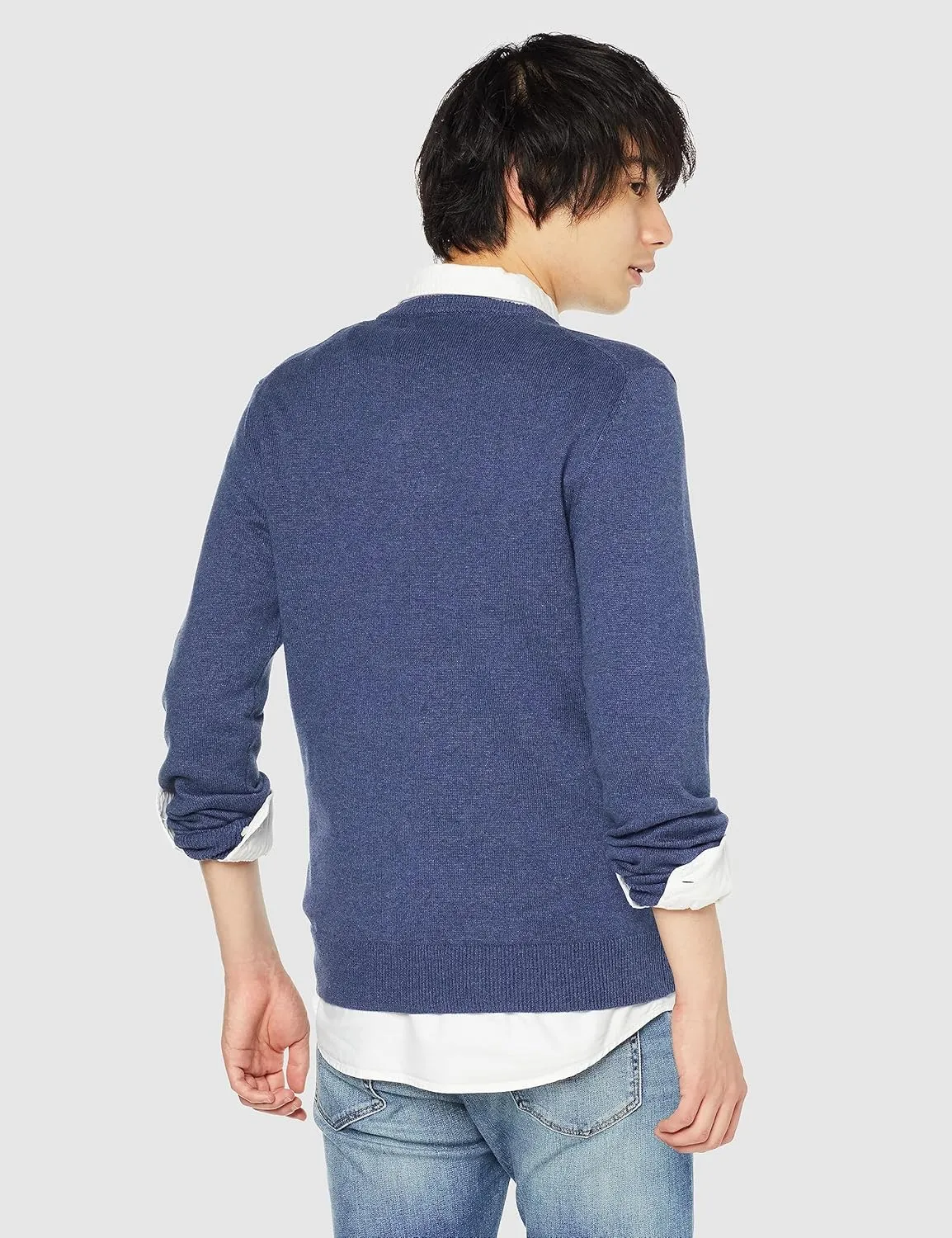 Amazon Essentials Men's Long-Sleeve Crewneck Sweater, 100% Cotton, Big & Tall Options Available