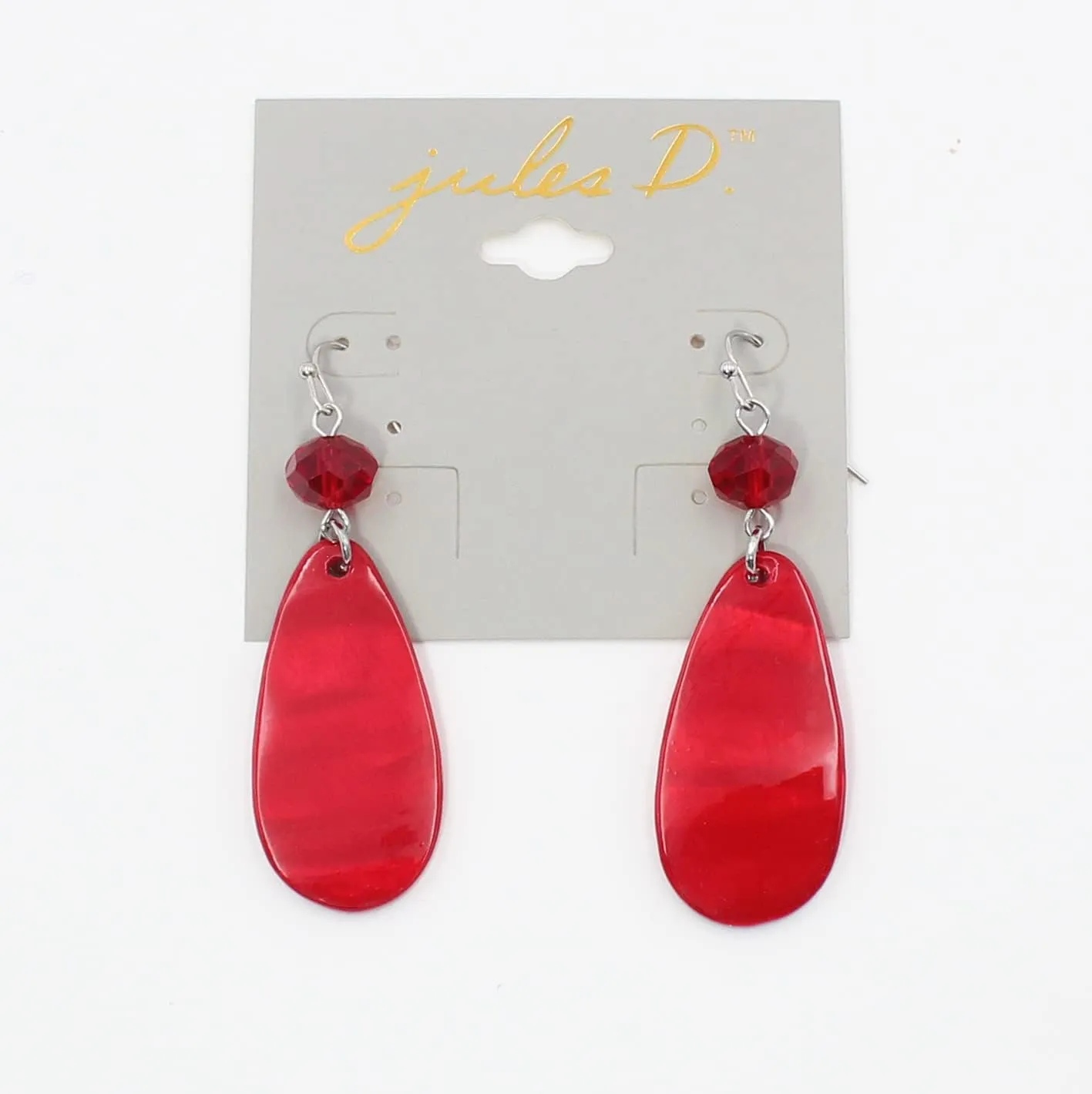 Big Natural Shell Drop Earrings Trendy Fashion Red Green Teal Pendant Dangling Earring for Women
