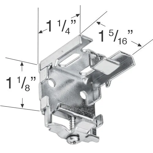 Hunter Douglas Hidden Metal Mounting Bracket for 1" Mini Blinds