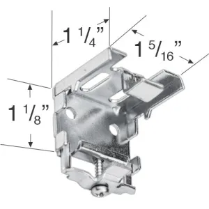 Hunter Douglas Hidden Metal Mounting Bracket for 1" Mini Blinds