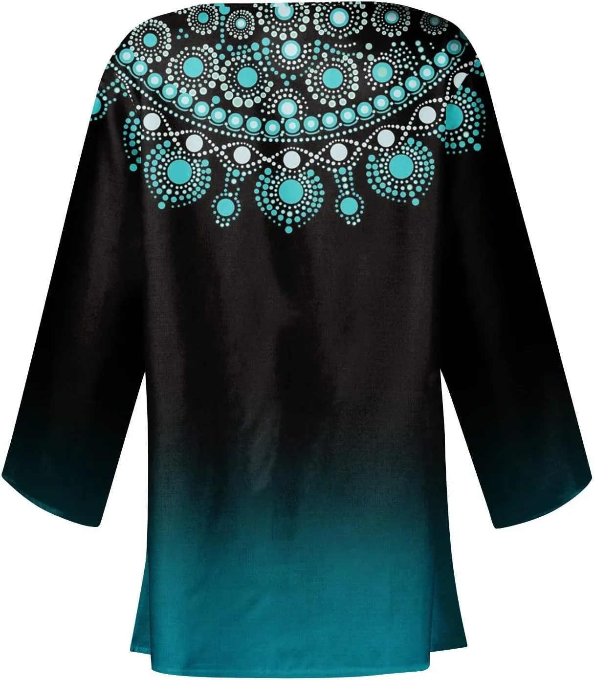 Kimonos for Women Plus Size Lightweight Floral Printed Tops Dressy Casual 3/4 Sleeve Summer Cardigan