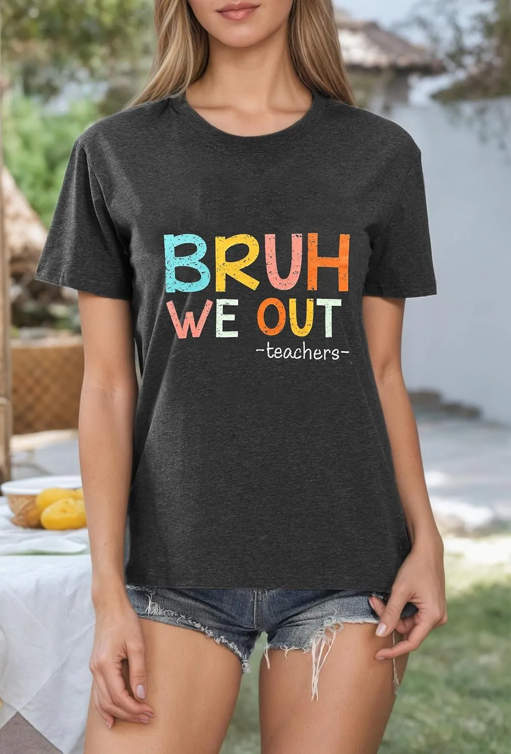 Last Day of School Teacher Shirt Womens Schools Out for Summer T-Shirt Happy Last Day Tee Tops