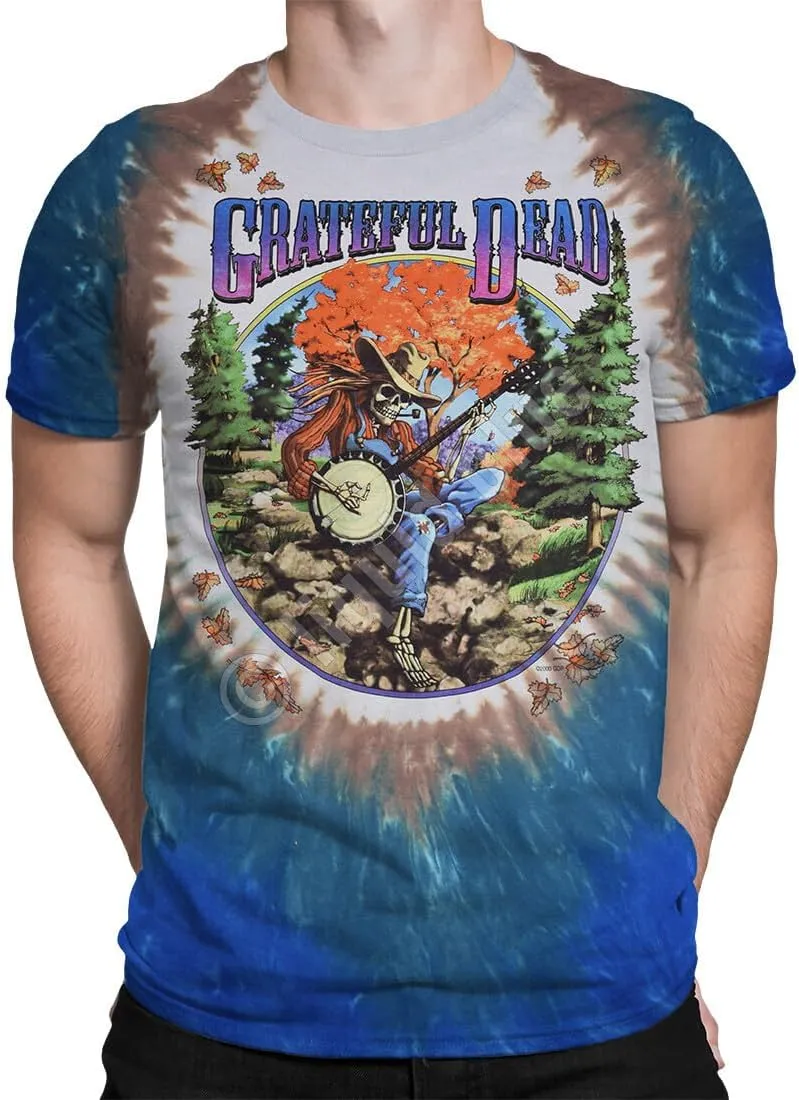 Liquid Blue Men's Grateful Dead Banjo T-Shirt