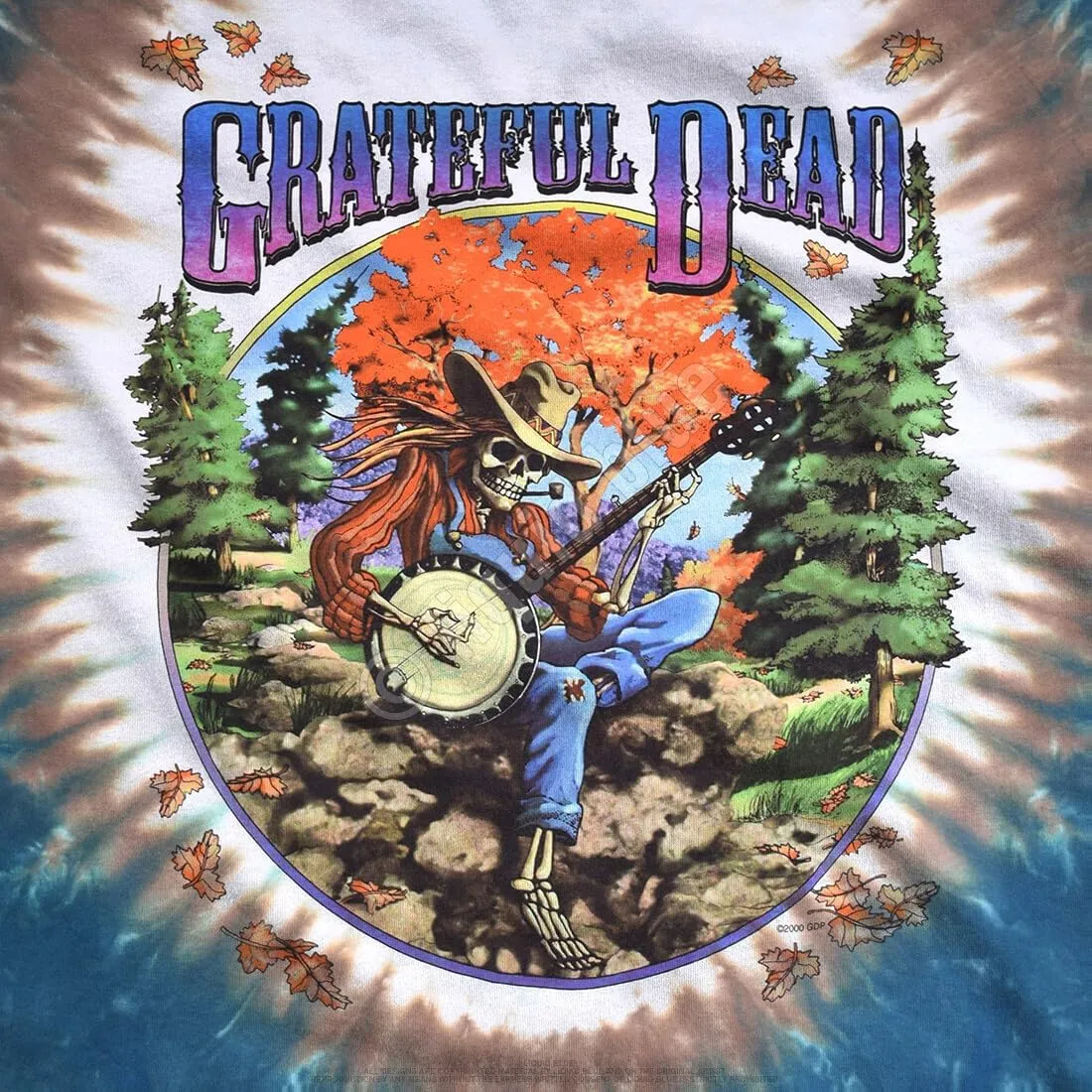 Liquid Blue Men's Grateful Dead Banjo T-Shirt