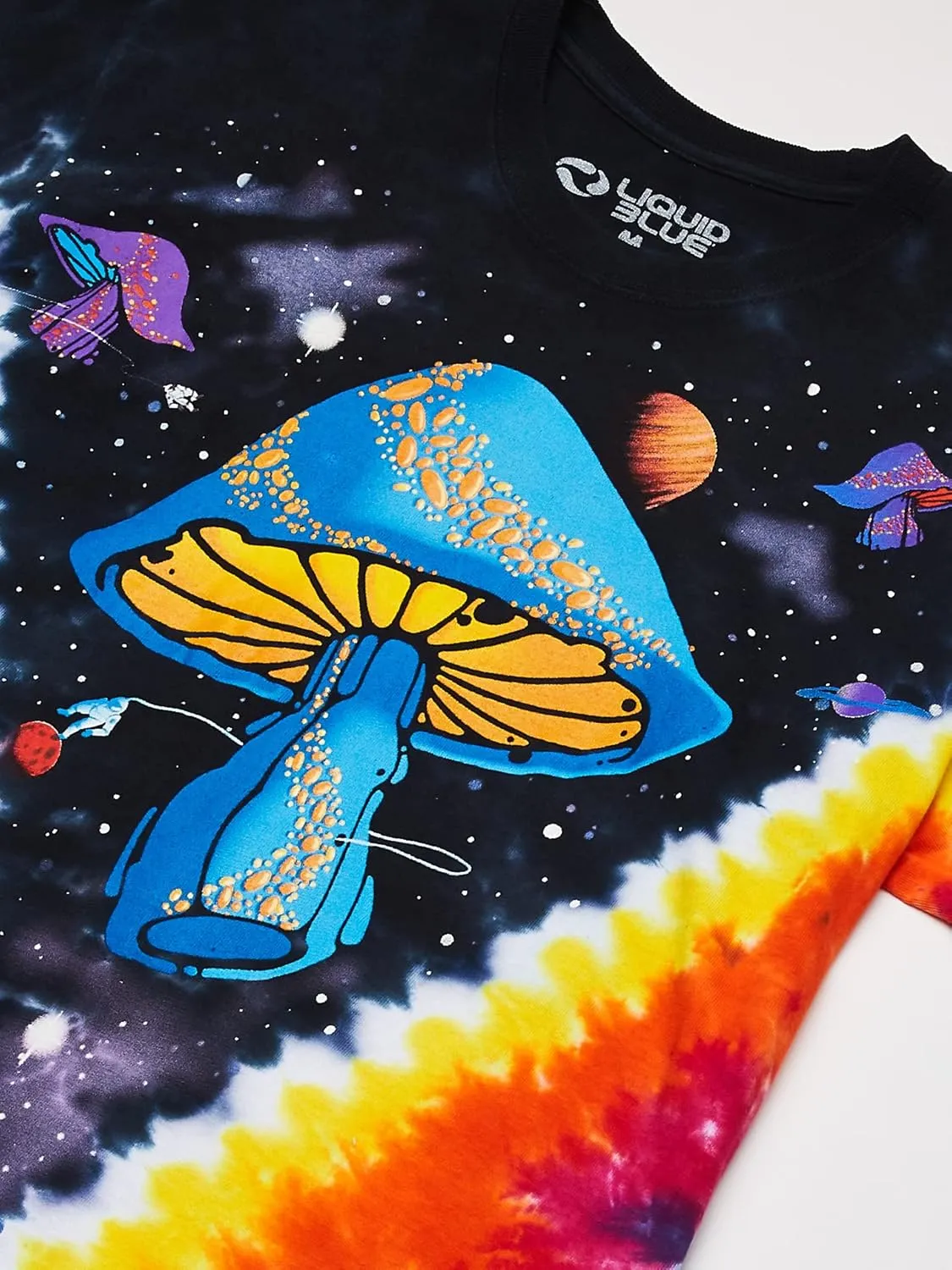 Liquid Blue Men's Plus-Size Space Shroom T-Shirt