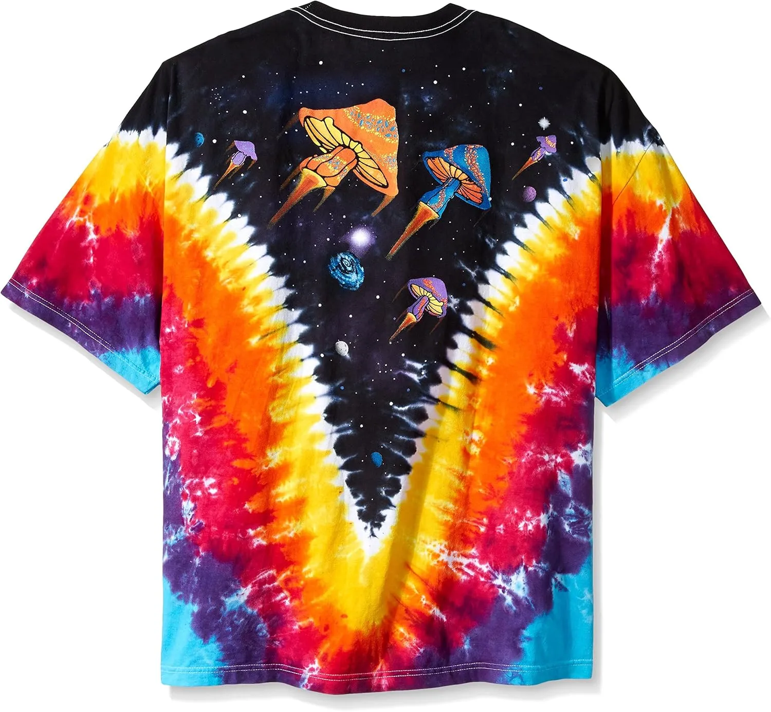 Liquid Blue Men's Plus-Size Space Shroom T-Shirt
