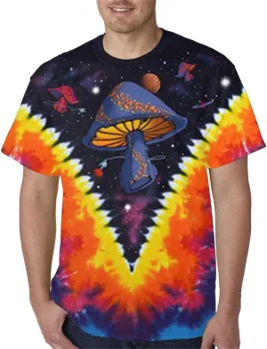 Liquid Blue Men's Plus-Size Space Shroom T-Shirt