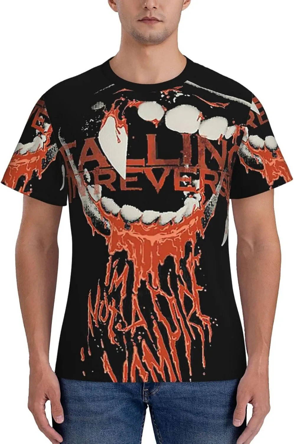 Man's T-Shirts Short Sleeve Crewneck Tee Teenager Cool Summer Cotton Shirt