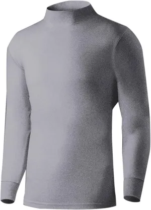 Mens Cotton Base Layer Mock Neck Compression Tops Thermal Warm Shirts Fall Winter Long Sleeve Undershirts Pullover