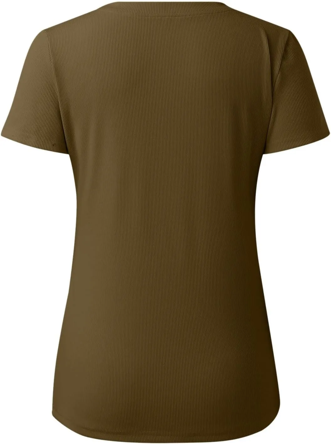 Womens Summer Short Sleeve Tops Square Neck Ribbed Slim Fitted Shirts Casual Tee Tshirt Couples Christmas Shirts